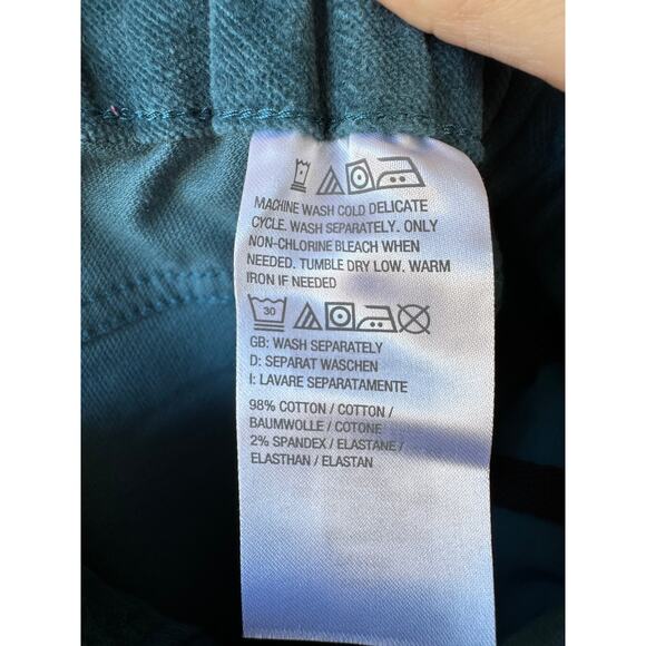 NWOT Denim & Co. QVC Adaptive Full Length Slim Straight Velveteen Pant Sz 10 - Picture 10 of 10